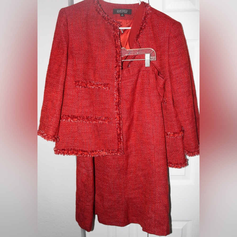 Kasper Scarlet 3-Piece Set